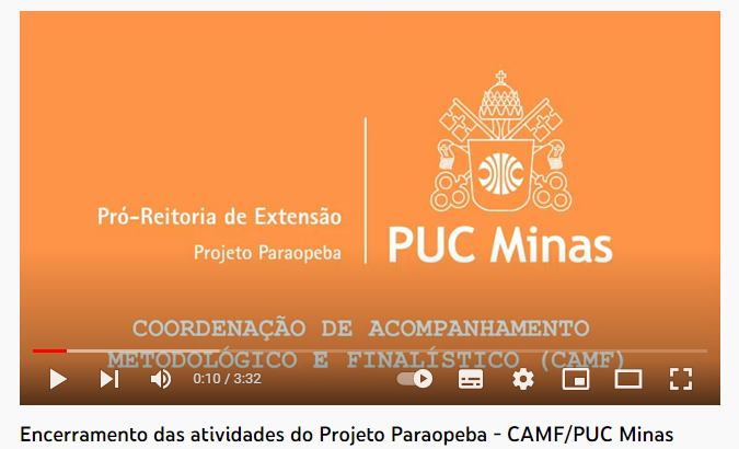 CAMF/PUC Minas informa encerramento das atividades