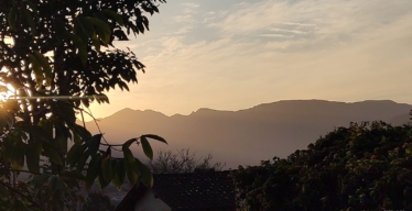 Horizonte empoeirado em Antônio Pereira