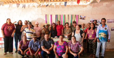 Feirantes da Forquilha do Cabral na feira especial de aniversário