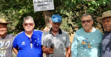 Moradores do Encontro das Águas (foto: acervo pessoal)